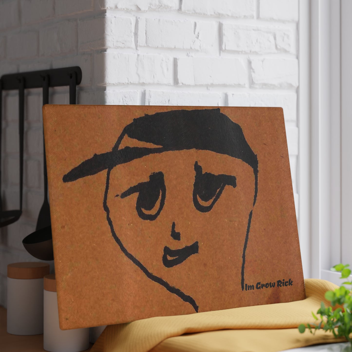 Glass Cutting Board - ImGrowRick Design